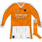 2003-04:
For the first time, Armagh's long-sleeved jerseys were the same design as those used in summer, whereas previously the winter jerseys would have just been a stock O'Neills design.
