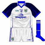 2011:
New jersey with the blue and white reversed from the normal shirt. Worn against Tipperary in the league and Longford in the championship.