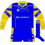 2003-04: 
Long-sleeved version of blue jersey.