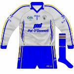 2009-11: 
Worn with 2009 blue change kit against Wexford, also called into action for Tipperary match in 2011.