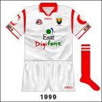 The only sighting of a white version of the 'C'-sleeved jersey was a league game against Armagh.