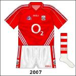 Three stripes appeared on the Cork jersey for the first time since 1976, but this time they were allowed by the county board.