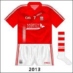 O2 departed as Cork sponsors when its contract ended on December 31, 2012. The previous shirts were worn for the McGrath and Waterford Crystal Cups in early 2013, but for the first few league games Cork carried the logo of the Mercy Hospital Foundation, promoting testicular cancer awareness.