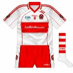 2009:
Bookmaking firm Ladbrokes took over as sponsors, necessitating another change in design, with a lot of unnecessary trim details.
