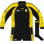 2009:
Used when Donegal wore the Ulster colours against Kerry in the league, no sponsor's logo.