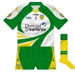 2010-11:
White was promoted to first choice for Donegal goalkeepers when another new jersey was launched in 2010, with this being the same as the change jerseys.
