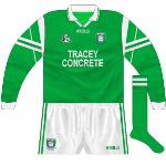 1997-98:
Long-sleeved 'Tara' jerseys, interestingly used in the championship against Cavan in 1998.