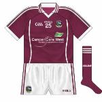 2011-:
After a worryingly long period without a sponsor, Galway came up with a new approach as they entered what was referred to as a 'partnership' with Cancer Care West, proceeds from a fundraiser divided between the two.