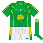 2010:
Used during the Allianz GAA Football National League campaign of 2010, this was a nice clean design, though it would have been improved had the lines on the sleeves and torso matched up.