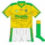 2006-07:
Another meeting with Fermanagh, in the 2007 All-Ireland qualifiers, necessitated a change. A simple reversal of the 2006 kit was used.