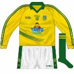 2013-:
Change shirt worn against Fermanagh in the league. Almost a straight reversal, unlike the home it featured no white trim.