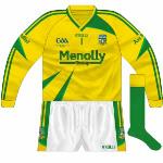 2009:
Introduced with new kit, simply a reversal of the colours of the green jersey.