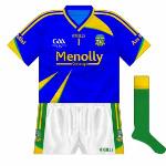 2009:
Short-sleeved blue jersey, worn against Limerick and Mayo in championship.