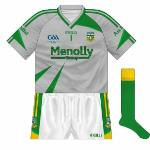 2009:
In the All-Ireland semi-final, Kerry wore blue, meaning another change of goalkeeper shirt, to grey.