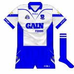 2002:
Upon Justin McCarthy's instalment as Waterford manager, he informed the county board that blue shorts would be worn by the county as an all-white kit sent out a sign of weakness. Clearly no fan of Real Madrid was Justin.
