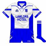 2002:
The Waterford footballers followed the example set by the county's hurlers as they donned blue shorts.