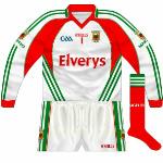 2009-10:
Presumably delivered with the long-sleeved green set, this shirt didn't have the GAA 125 logo either.