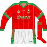 2007:
Long-sleeved version used for the NFL clash with Fermanagh in March of 2007.